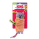 KONG Pull-A-Partz Purrito - zabawka dla kota 2w1, szeleszczący kot w burrito, z kocimiętką
