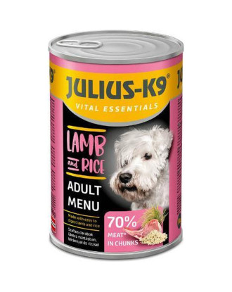 Julius-K9 Lamb & Rice 1240g - pełnoporcjowa mokra karma dla psa, jagnięcina z ryżem