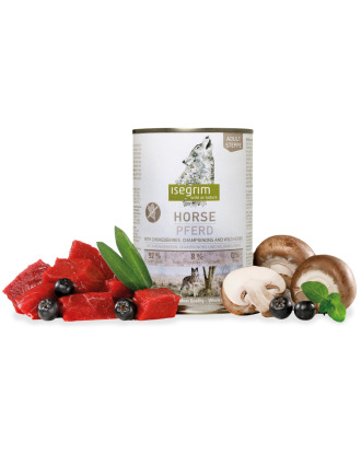 Isegrim Horse & Chokeberries - mokra karma dla psów dorosłych z koniną, aronią i pieczarkami