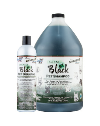 Double K Emerald Black - szampon do czarnej i ciemnej sierści psa, kota i konia, koncentrat 1:32