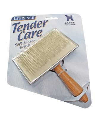 Lawrence Tender Care Soft Slicker Brush - miękka szczotka druciana dla psów L
