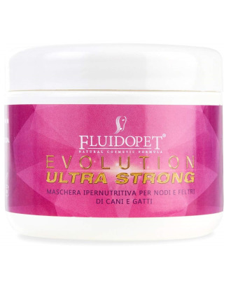 FluidoPet Evolution Ultra Strong Mask - wysoko odżywczo-regenerująca maseczka, skraca czas suszenia i ułatwia rozczesywanie sierści