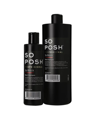 So Posh Professional Black Shampoo - profesjonalny szampon do włosa czarnego, nawilżający i odżywiający szatę