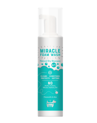 Hownd Miracle Foam Wash, Natural Dry Shampoo 200ml - suchy szampon dla psa, w piance, neutralizujący nieprzyjemne zapachy