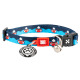 Max&Molly GOTCHA! Smart ID Cat Collar Frenzy The Shark - kolorowa obroża dla kota z zawieszką smart Tag