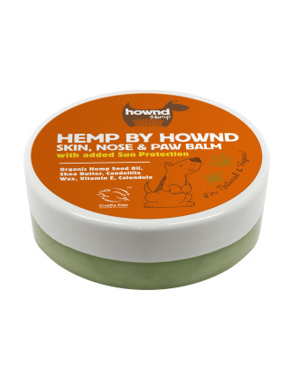 Hemp by Hownd Skin, Nose & Paw Balm 50g - całoroczny balsam do skóry, nosa i łap z filtrem przeciwsłonecznym SPF8