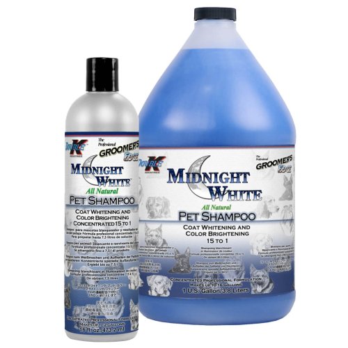 Double K Midnight White - wybielający sierść i rozjaśniający kolor szampon dla zwierząt.
