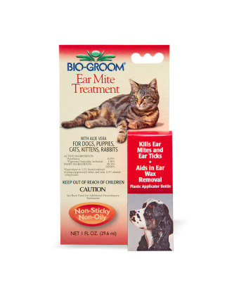 Bio-Groom Ear Mite Treatment - balsam insektobójczy do uszu psa i kota