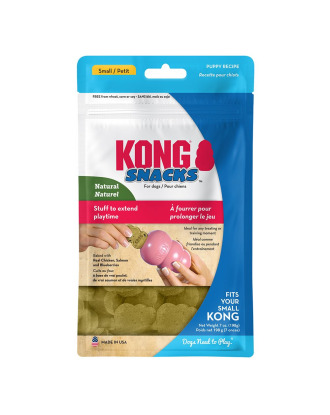 KONG Snacks Puppy Chicken & Rise Small 198g - małe przysmaki dla szczeniąt, łosoś i kurczak z ryżem