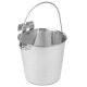 Show Tech Bucket to the Cage - wiaderko ze stali nierdzewnej z uchwytami, do klatki