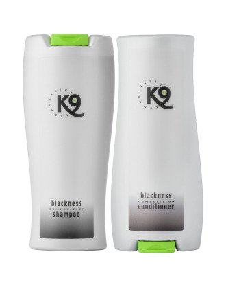 K9 Blackness - zestaw kosmetyków do pielęgnacji ciemnej i czarnej sierści