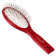Blovi Red Wood Pin Brush - duża, miękka, drewniana szczotka z metalową szpilką 22mm, dla włosa średniego i długiego