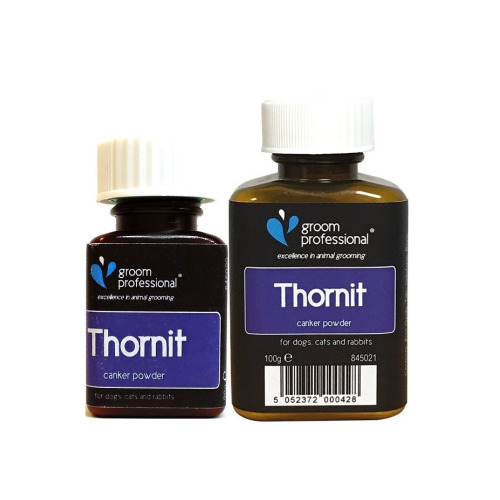 Groom Professional Thornit Ear Powder  Thornit to puder do uszu, skóry i odbytu dla psa, kota i królika. Leczy i zapobiega infekcjom.