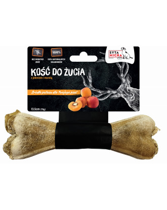 Syta Micha Kość do żucia 70g - Przysmak dla psa z jeleniem i morelą