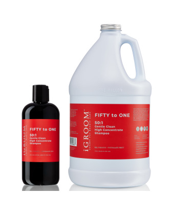 iGroom 50:1 So Gentle Clean High Concentrate Shampoo - delikatny szampon oczyszczający dla psów, kotów i koni, koncentrat 1:50