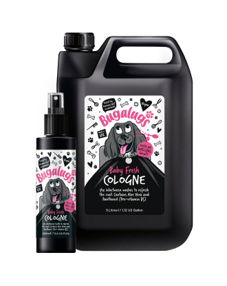 Bugalugs Baby Fresh Cologne - perfumowany spray odświeżający dla psa, o pudrowym zapachu 