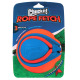 Chuckit! Rope Fetch - nieprzebijalna piłka dla psa z liną, do rzucania, kopania i przeciągania