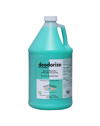 Show Season Deodorise Shampoo 3,8L - szampon niwelujący nieprzyjemne zapachy, dla psa i kota, koncentrat 1:16