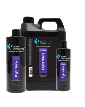 Groom Professional Bright White Shampoo - szampon do sierści białej i jasnej, koncentrat 1:10
