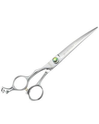 Ehaso Revolution Professional Lefty Curved Scissors - profesjonalne nożyczki gięte, wyprodukowane z najlepszej jakości, twardej stali japońskiej, leworęczne