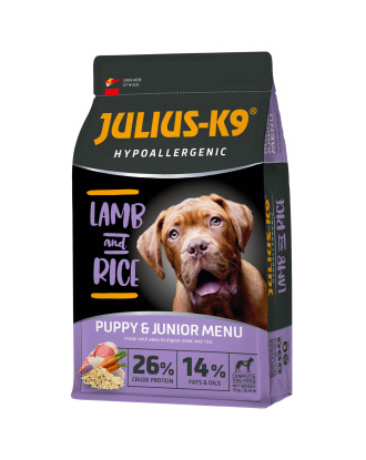 Julius-K9 Hypoallergenic Lamb & Rice Puppy & Junior - hipoalergiczna karma dla szczeniaka, jagnięcina z ryżem