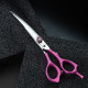 Jargem Pink Curved Scissors - nożyczki groomerskie gięte z miękkim, ergonomicznym uchwytem w różowym kolorze