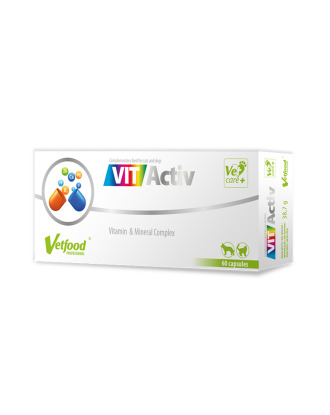 Vetfood VitActiv Vitamin & Mineral Complex 60 tbl. - zestaw witamin i minerałów dla psa i kota