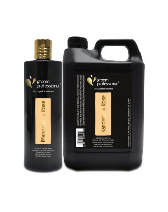 Groom Professional Mandarin & Rose Luxury Shampoo - luksusowy szampon z nutą mandarynki i kwiatów, do każdego typu sierści, koncentrat 1:20