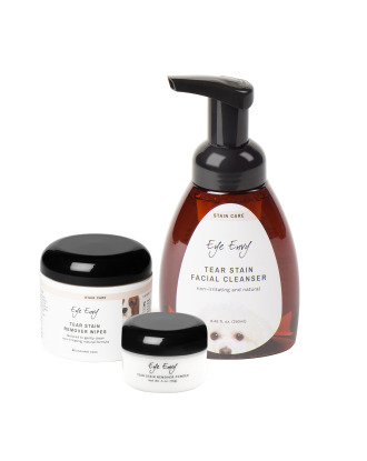 Eye Envy 3-Step Tear Stain Remover Kit Dog - zestaw kosmetyków do usuwania przebarwień pod oczami psa