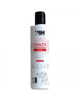 PSH Home Crazy Strawberry Shampoo 300ml - wegański szampon do wrażliwej skóry psa, z biotyną