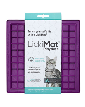 LickiMat Classic Cat Playdate - mata do lizania dla kota, miękka