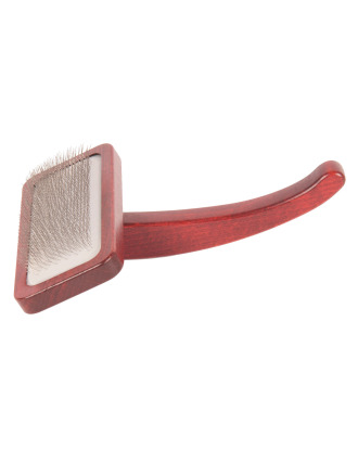 Maxi-Pin Slicker Brush Large - duża, solidna szczotka pudlówka z wygodną rękojeścią, wykonana z drewna bukowego