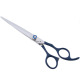 Jargem Straight Scissors - nożyczki groomerskie proste z miękkim i ergonomicznym uchwytem w kolorze granatowym