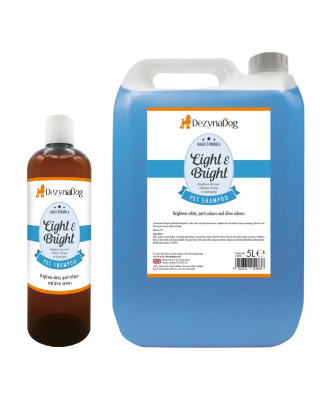 DezynaDog Magic Formula Light & Bright Shampoo - szampon rozjaśniający do sierści białej, jasnej i srebrnej