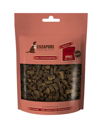Escapure Hupferl Softies Rind 150g - miękkie przysmaki dla szczeniaka i psa, 98% wołowiny