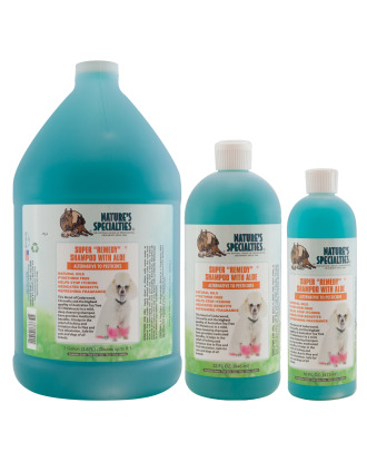 Nature's Specialties Super Remedy Shampoo with Aloe - szampon przeciw insektom dla psa i kota, koncentrat 1:8
