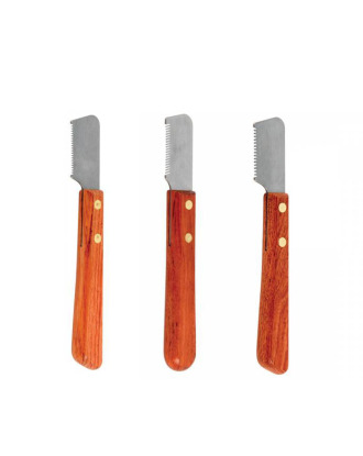 Chadog Stripping Knife - profesjonalny trymer z drewnianą rączką