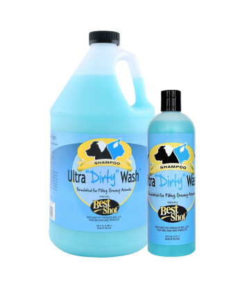Best Shot Ultra Dirty Wash Shampoo - profesjonalny, głęboko oczyszczający i mocno skoncentrowany szampon do bardzo brudnej sierści, koncentrat 1:24