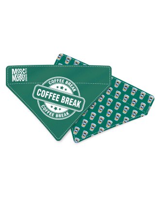 Max&Molly Reversible Bandana Coffee Break - bandana dla psa, dwustronna