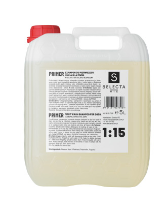 Selecta Primer 5L - szampon oczyszczający do pierwszego, zasadniczego mycia, koncentrat 1:15