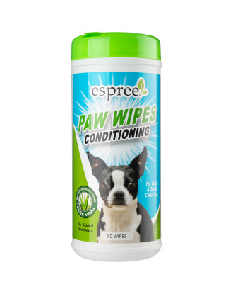 Espree Paw Wipes Conditioning 50szt. - chusteczki do czyszczenia i pielęgnacji łap psa, z aloesem