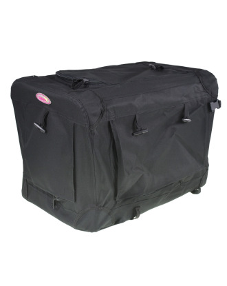 Blovi Dog Soft Crate wysokiej jakości, materiałowy transporter dla zwierząt, czarny.
