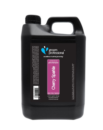 Groom Professional Cherry Sparkle Shampoo 4l - szampon wiśniowy, do każdego typu szaty, koncentrat 1:10 - 4L