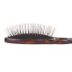 Blovi Brown Wood Pin Brush - duża, twarda, drewniana szczotka z metalową szpilką 23mm i otworem na palec