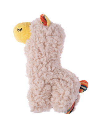 KONG Buzzy Softies Llama - ruchoma zabawka dla kota, miękka, brzęcząca lama z kocimiętką