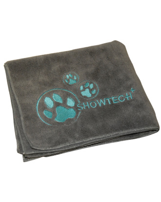 Show Tech Microfibre Towel 90x56cm - ręcznik z mikrofibry do kąpieli zwierząt, szary