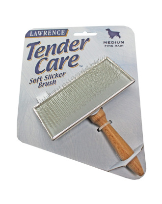 Lawrence Tender Care Soft Slicker Brush - miękka szczotka druciana dla psów M
