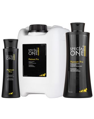 Special One Platinum Pro Shampoo - profesjonalny szampon dla psa odbudowujący strukturę włosa i dodający objętości, koncentrat 