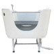Blovi Hydro Therapy Dog Spa Ivory Tub - profesjonalna wanna z system SPA i funkcją ozonowania, złamana biel/śmietankowa