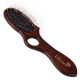 Blovi Brown Wood Pin Brush - mała, drewniana szczotka z otworem na palec i metalową szpilką 18mm zakończoną kulką